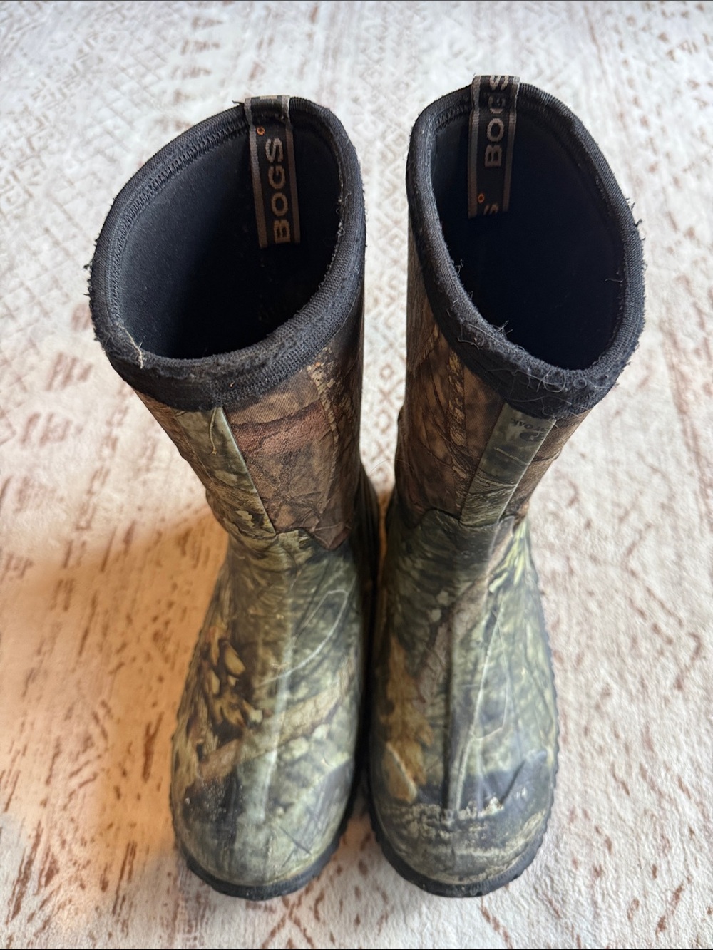 Bogs Kids Waterproof Camo Rain Boots